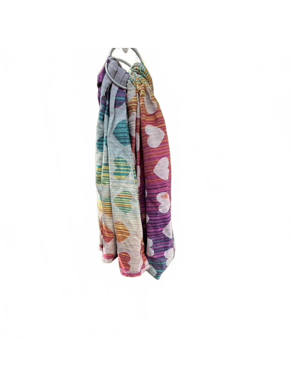 Tula Love Athena Ring sling L/XL Rainbow Heart Patterned - Picture 6 of 9